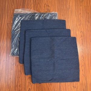 Restoration Hardware Set of 4 Blue 20x20 Pillow Covers